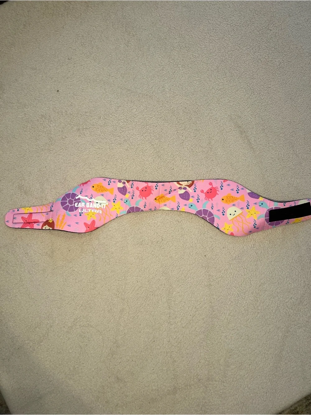 Ultra Kids Ear Band - Pink Ocean Print